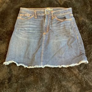 Fitted Jean Skirt